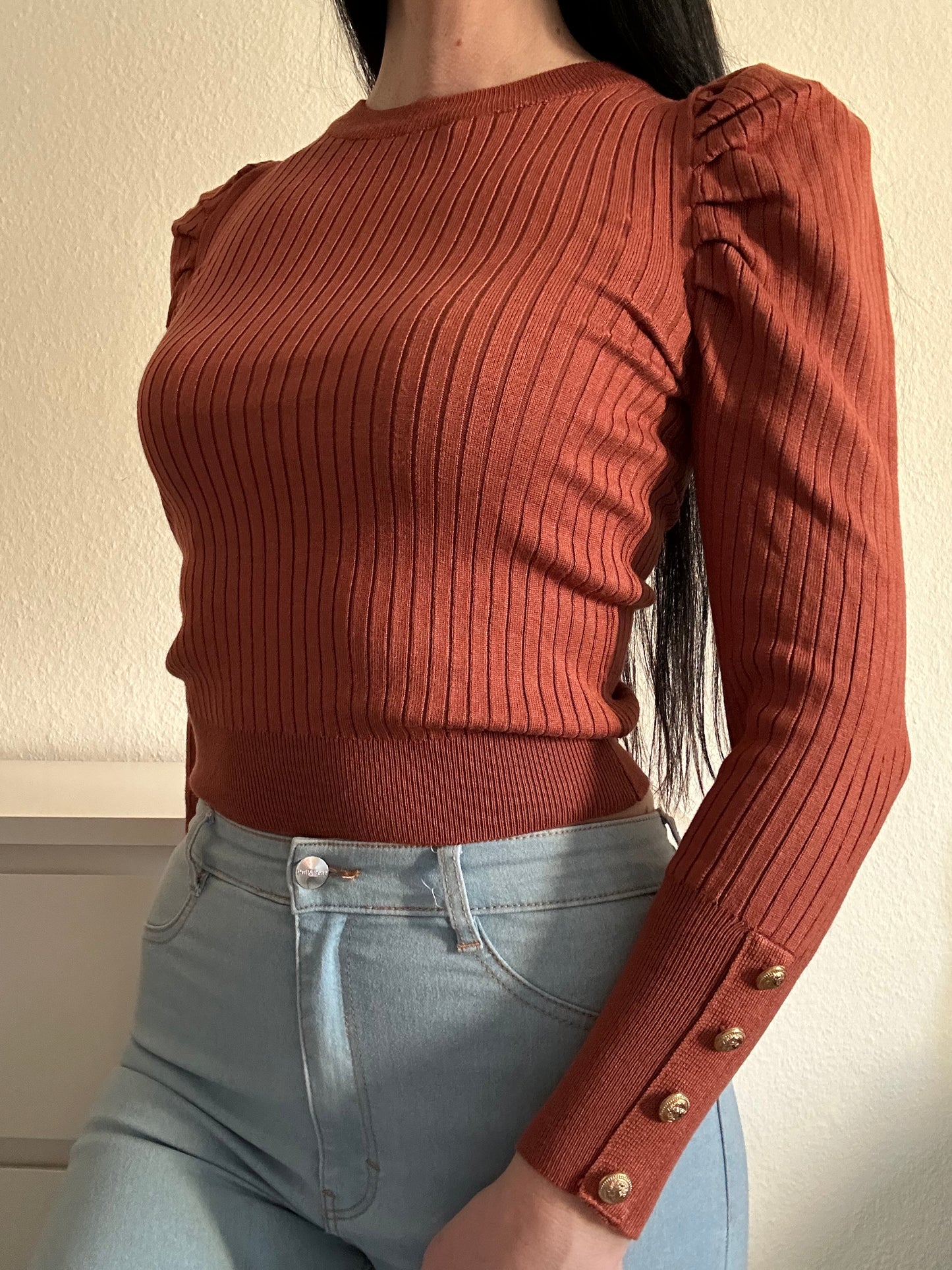 PULLOVER ANA COGNAC