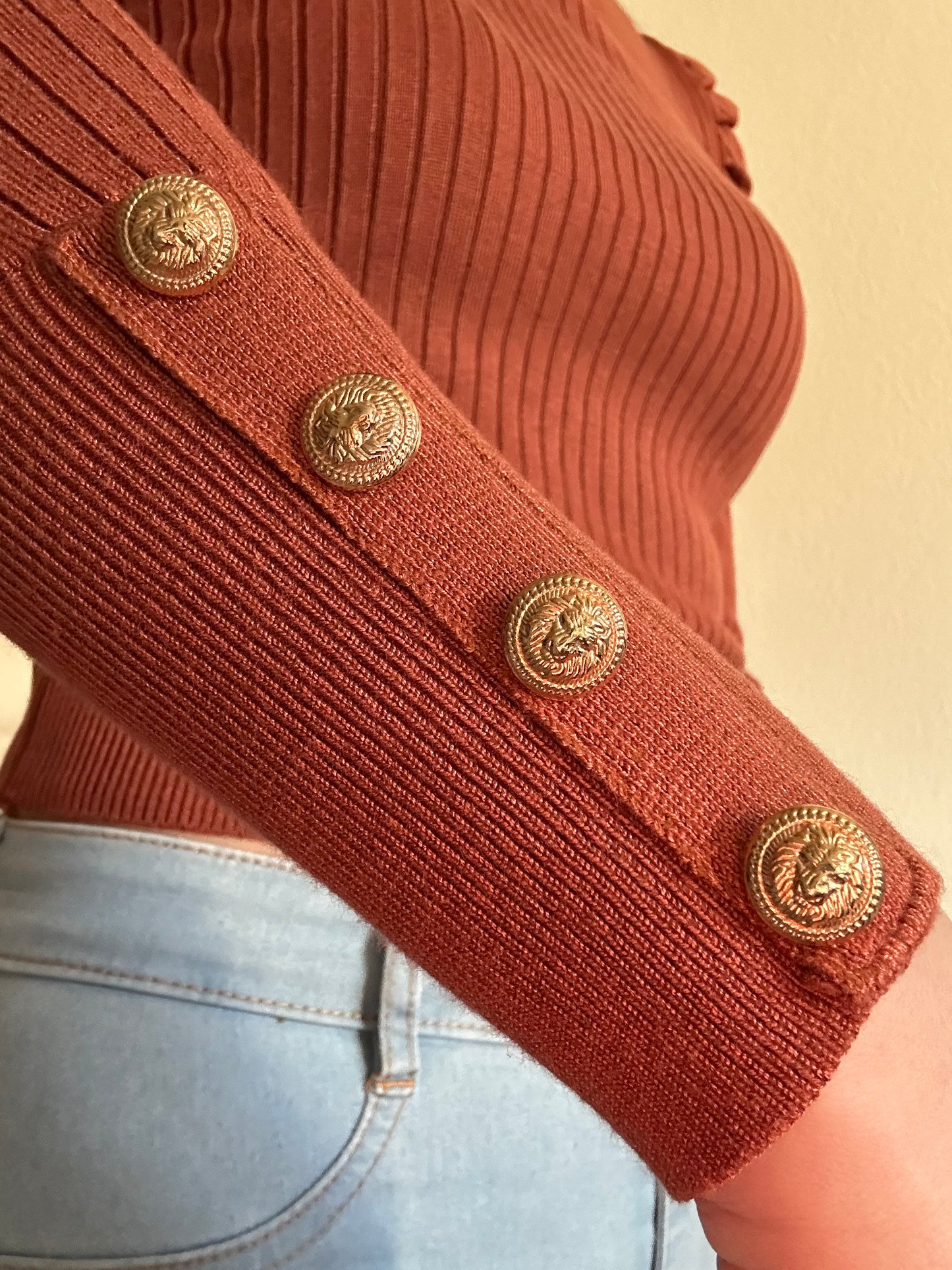 PULLOVER ANA COGNAC