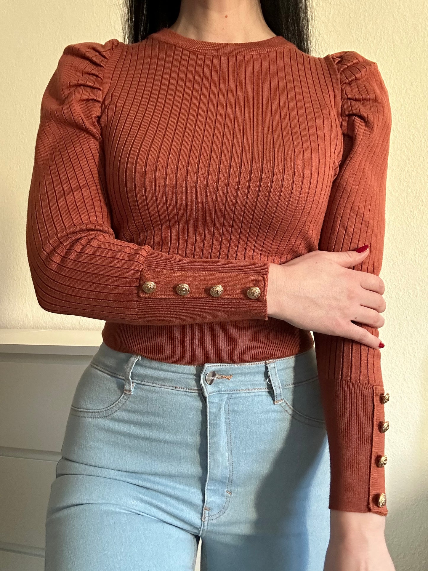 PULLOVER ANA COGNAC