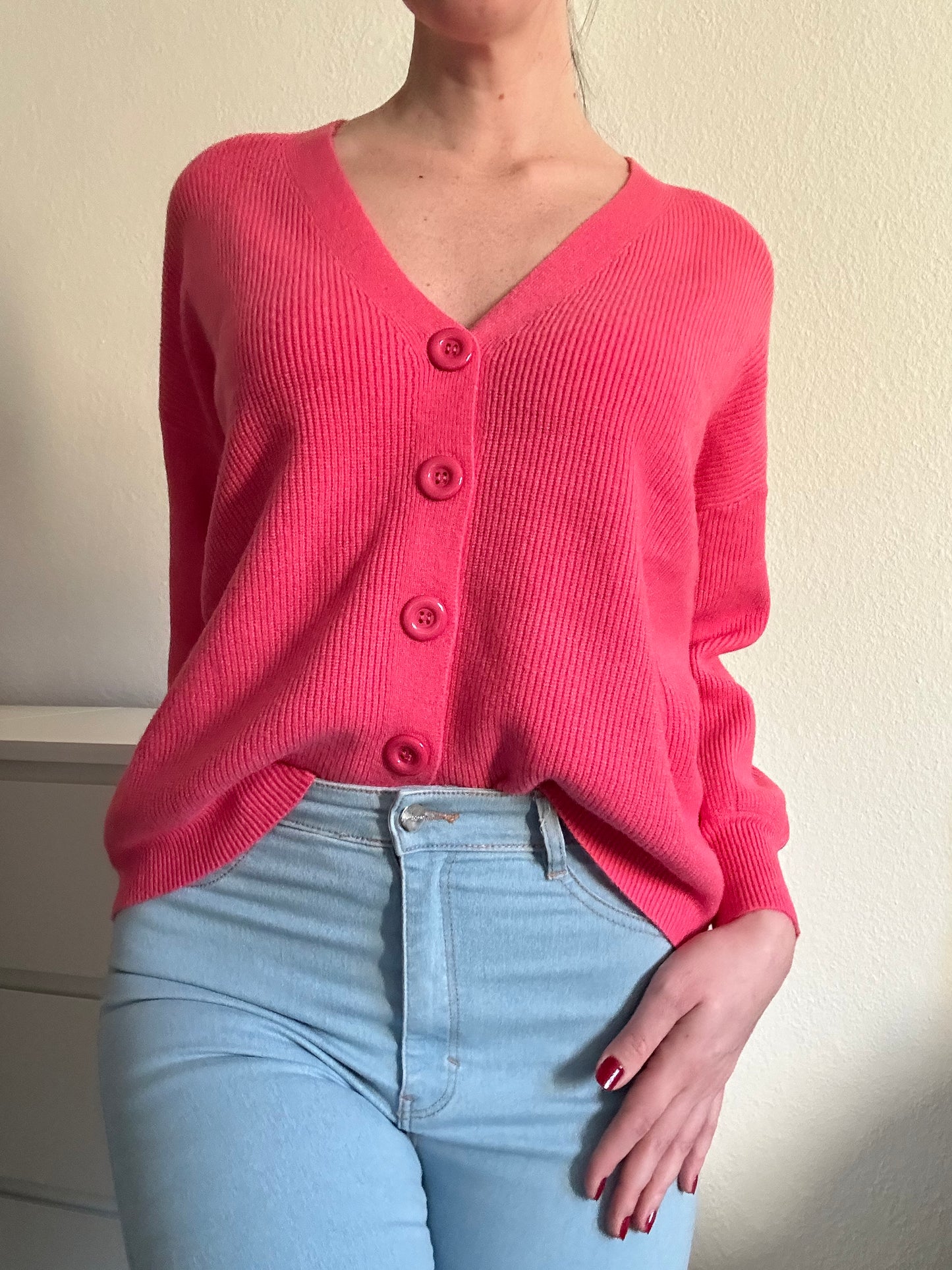 STRICKJACKE OVERSIZE MANDY ROSA