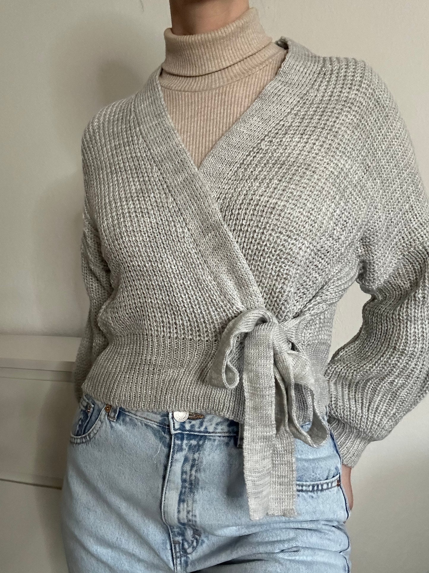 WICKEL CARDIGAN EDA GRAU