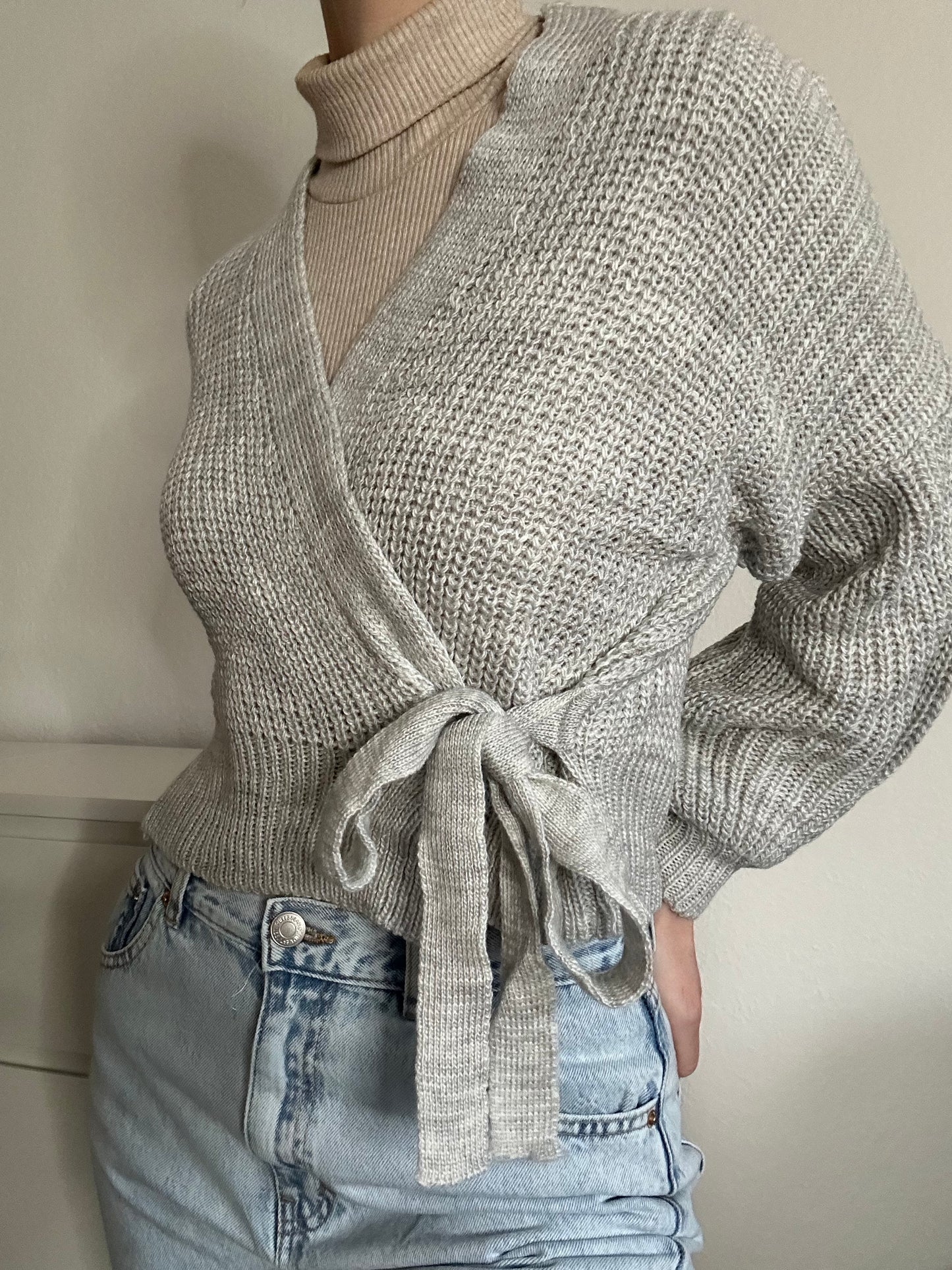WICKEL CARDIGAN EDA GRAU