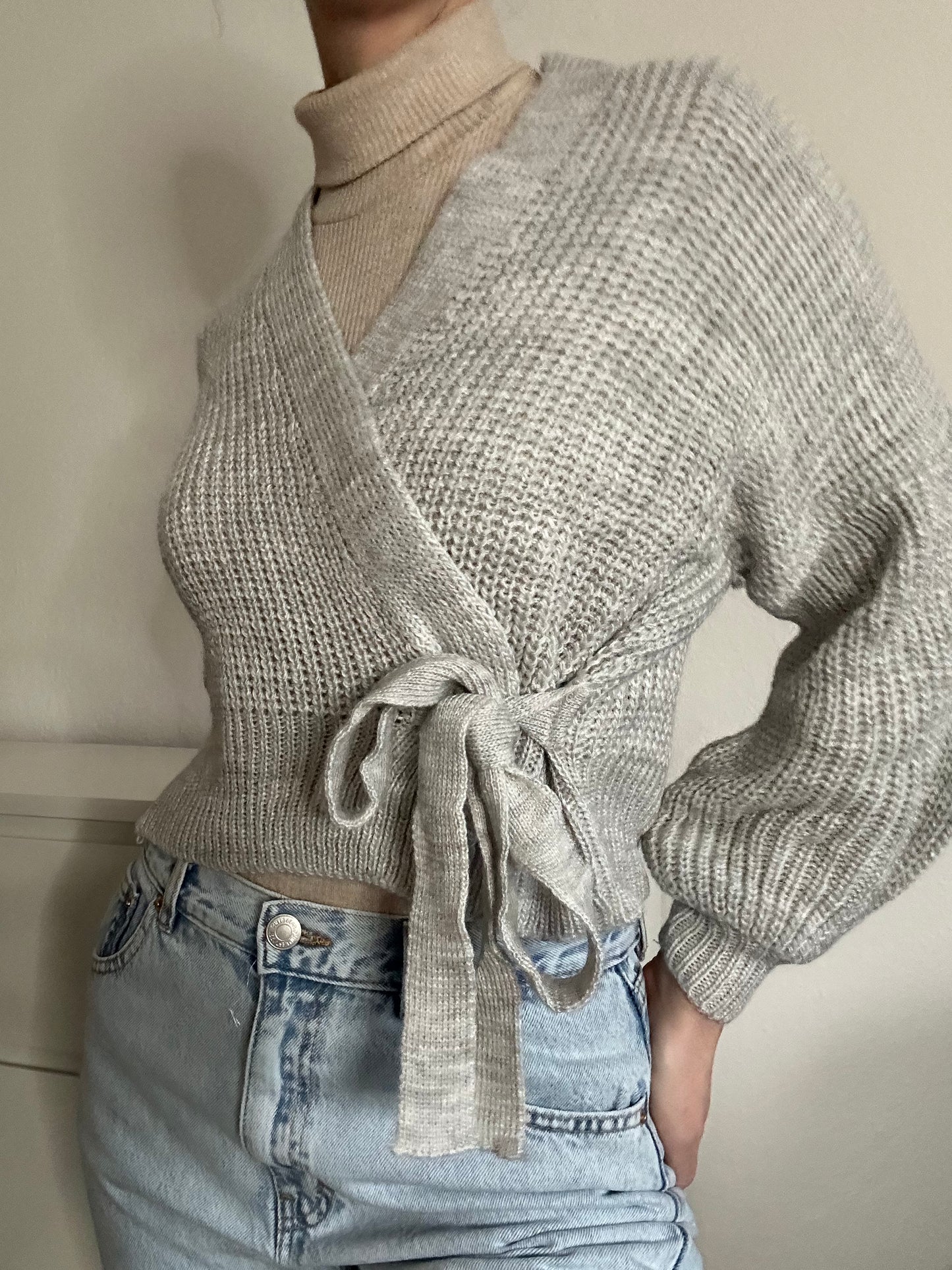 WICKEL CARDIGAN EDA GRAU