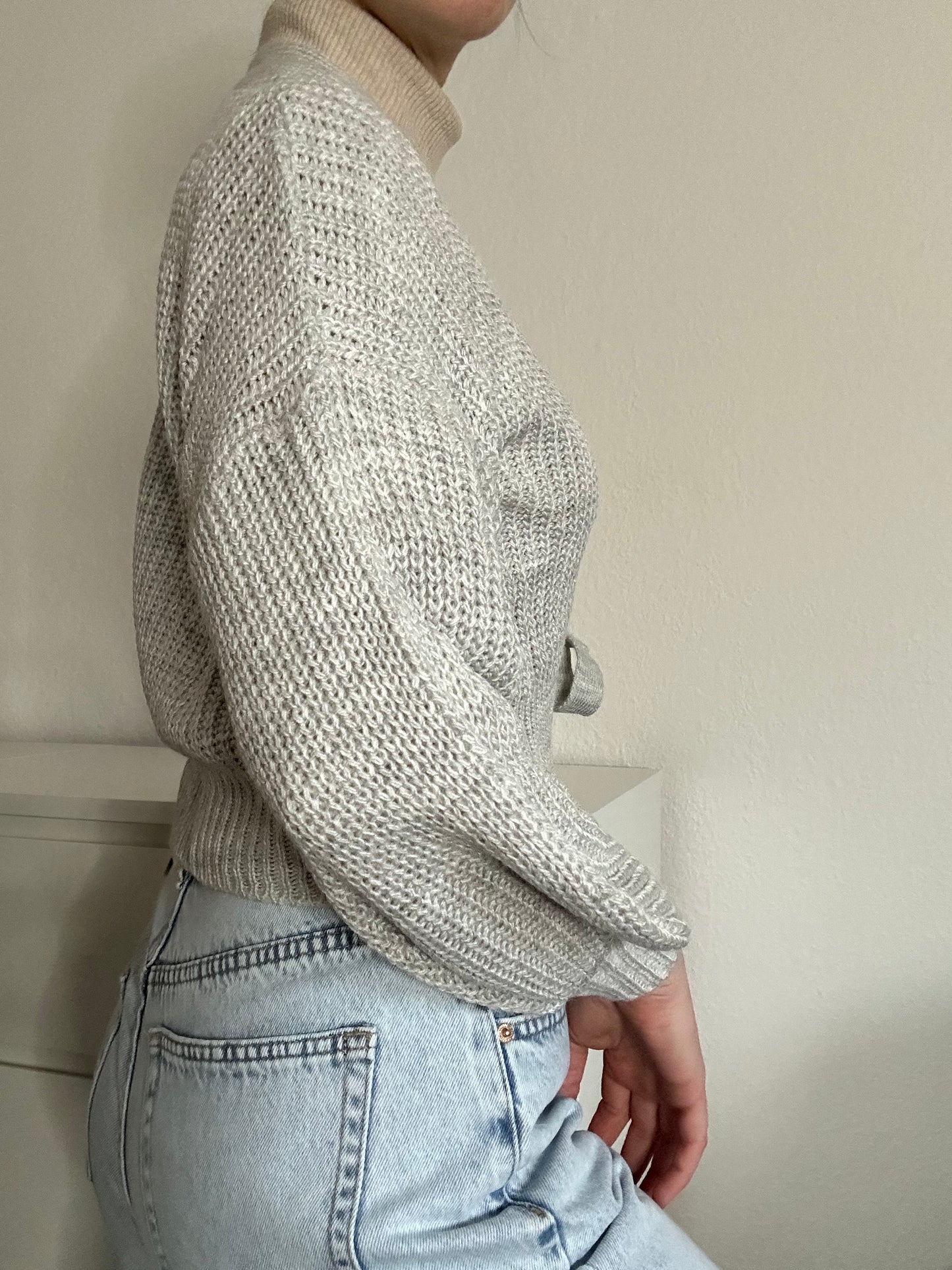 WICKEL CARDIGAN EDA GRAU