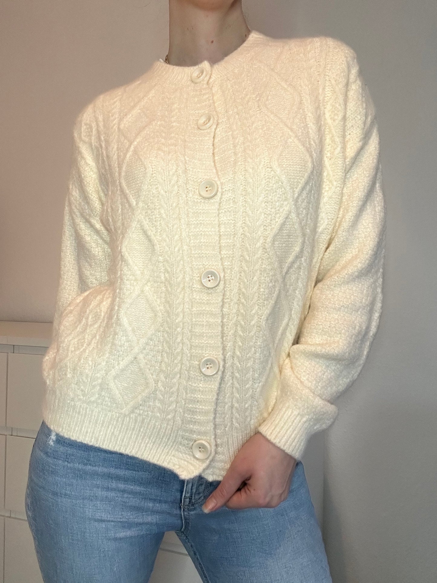 STRICKJACKE MARY ECRU