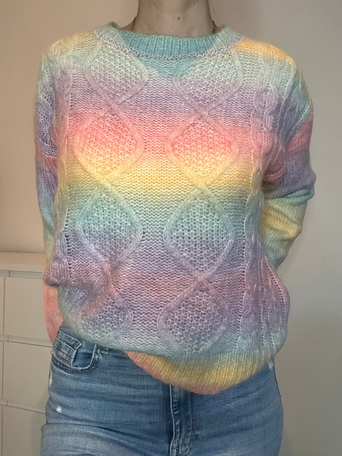 STRICKPULLOVER RAINBOW