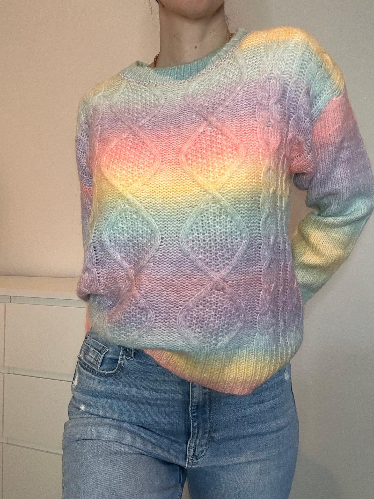 STRICKPULLOVER RAINBOW