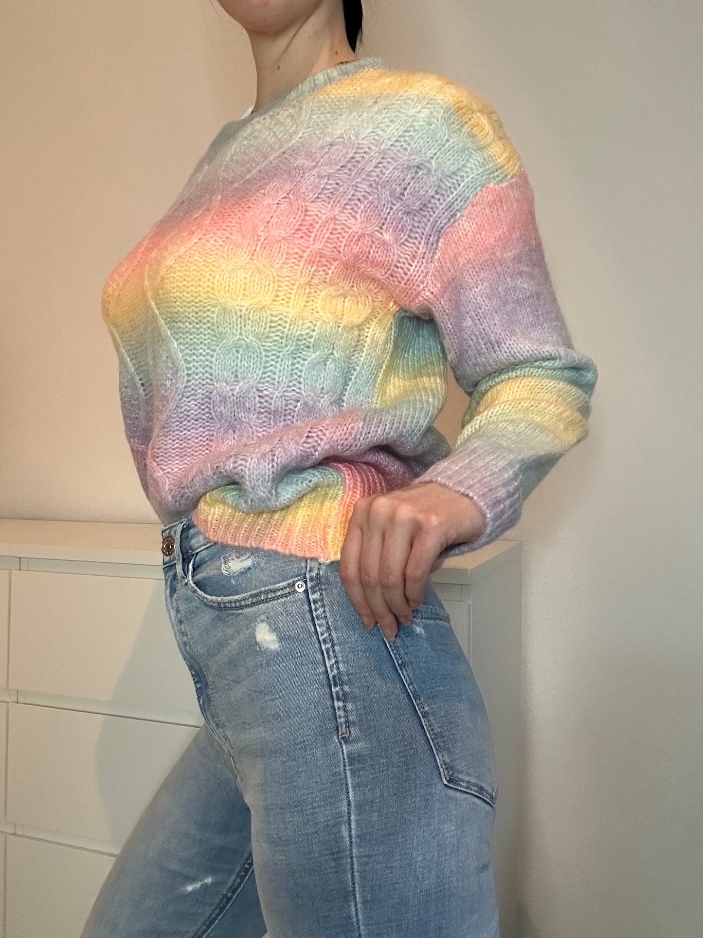 STRICKPULLOVER RAINBOW