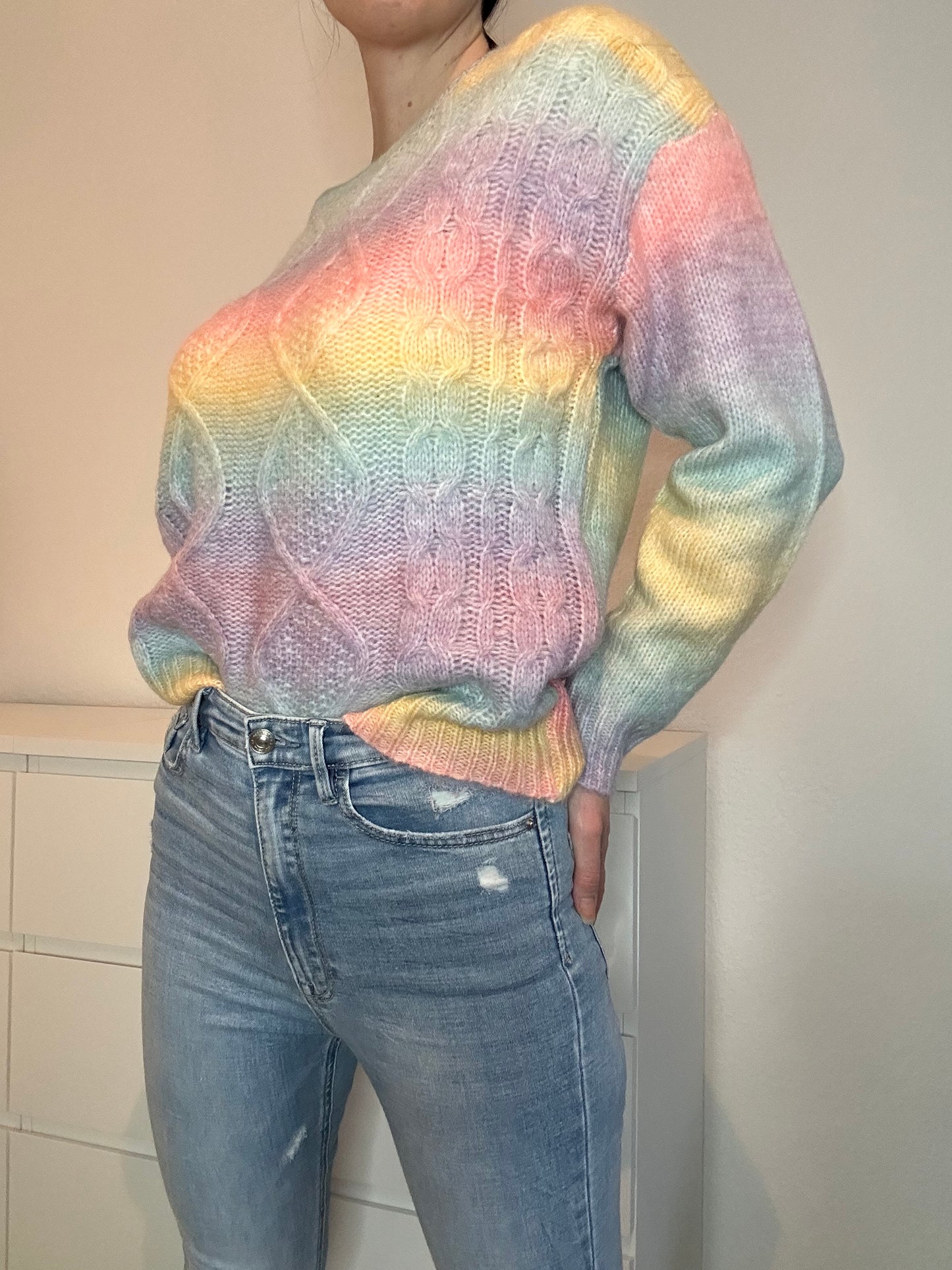 STRICKPULLOVER RAINBOW