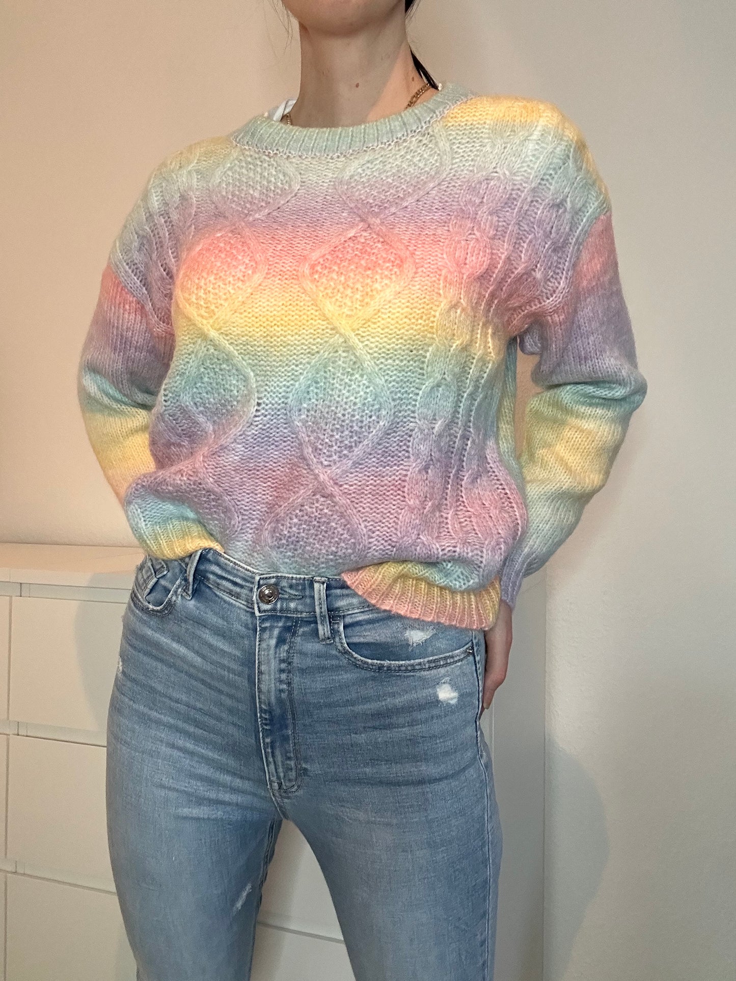 STRICKPULLOVER RAINBOW