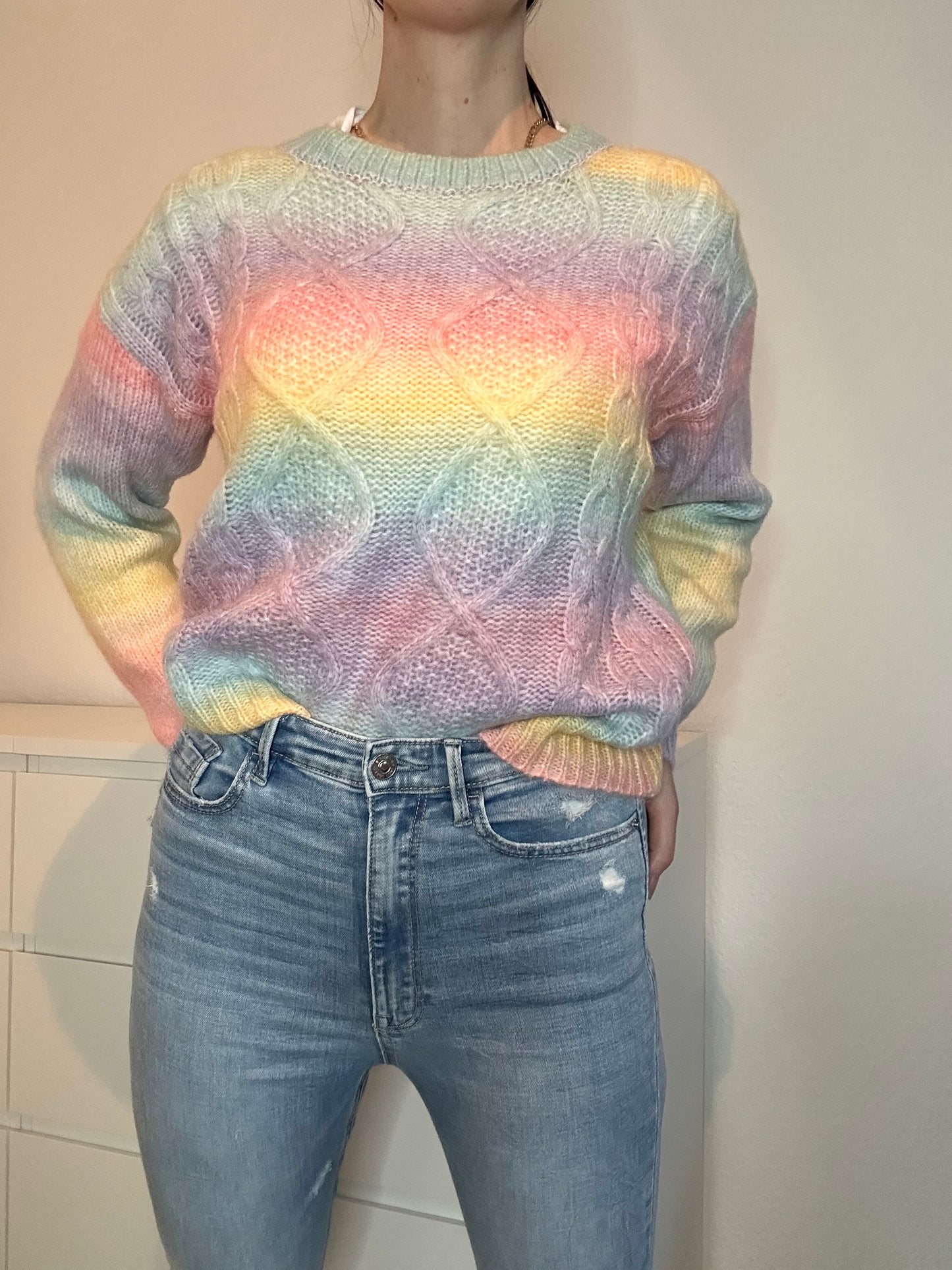 STRICKPULLOVER RAINBOW