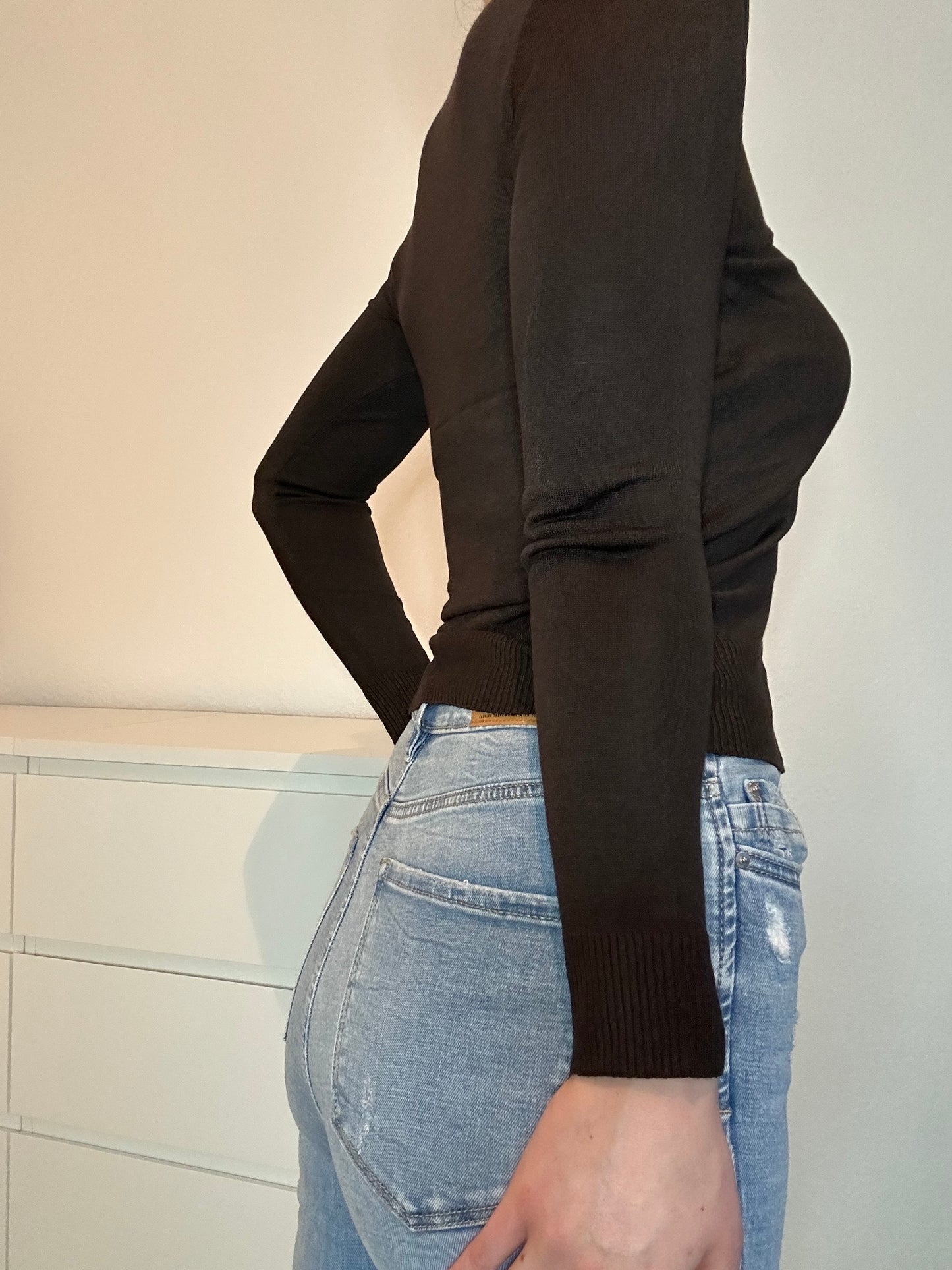 STRICKJACKE AVA BRAUN