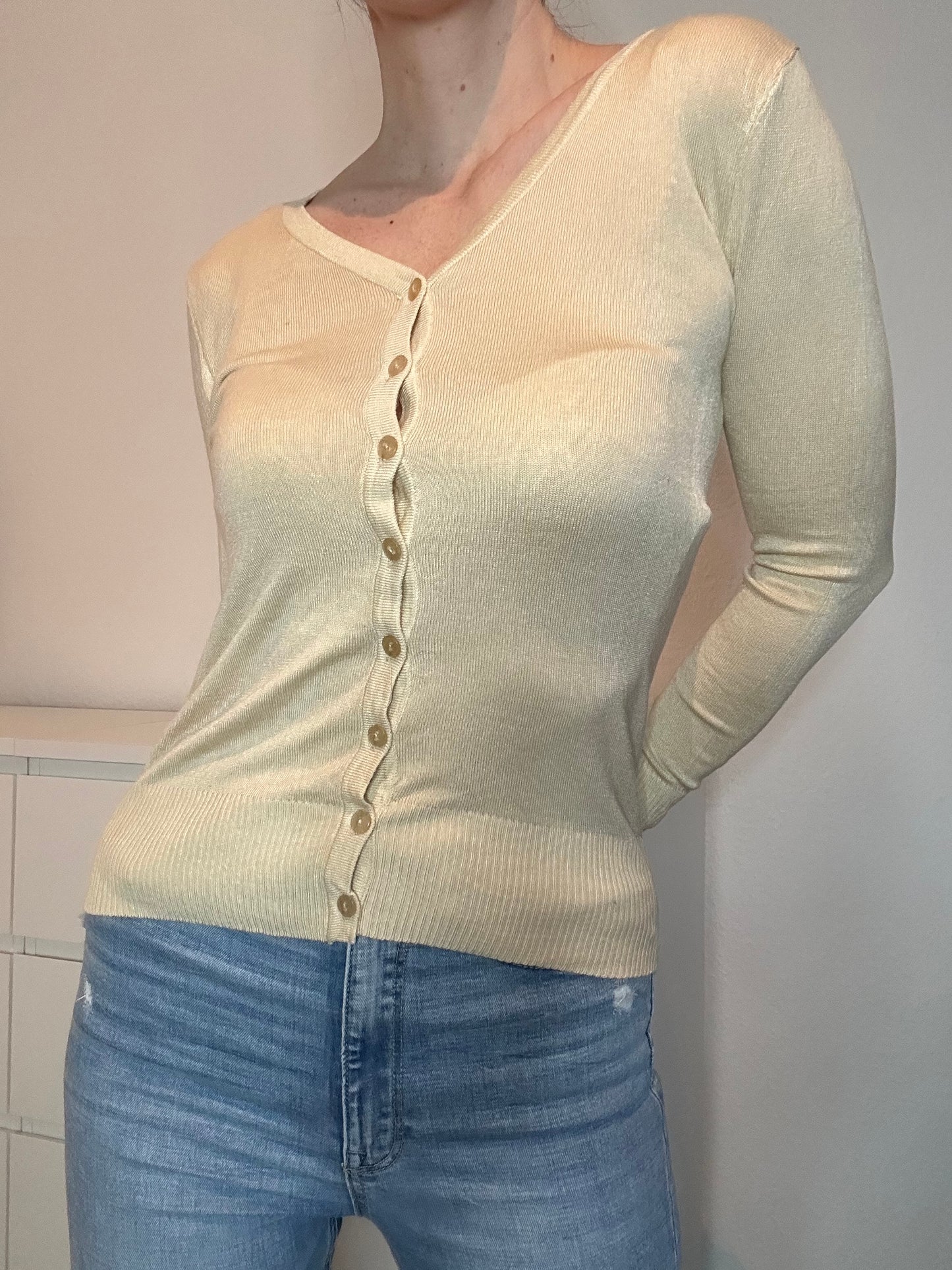 STRICKJACKE AVA BEIGE
