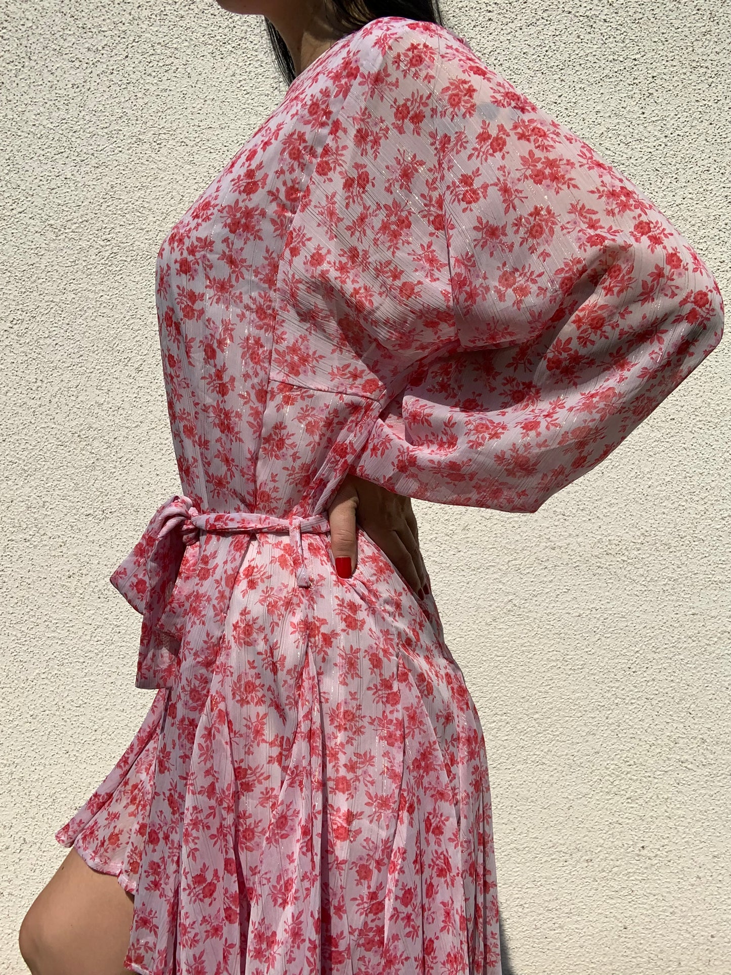 KLEID JASMINE ROT