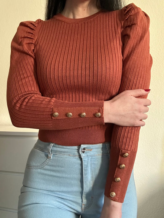 PULLOVER ANA COGNAC