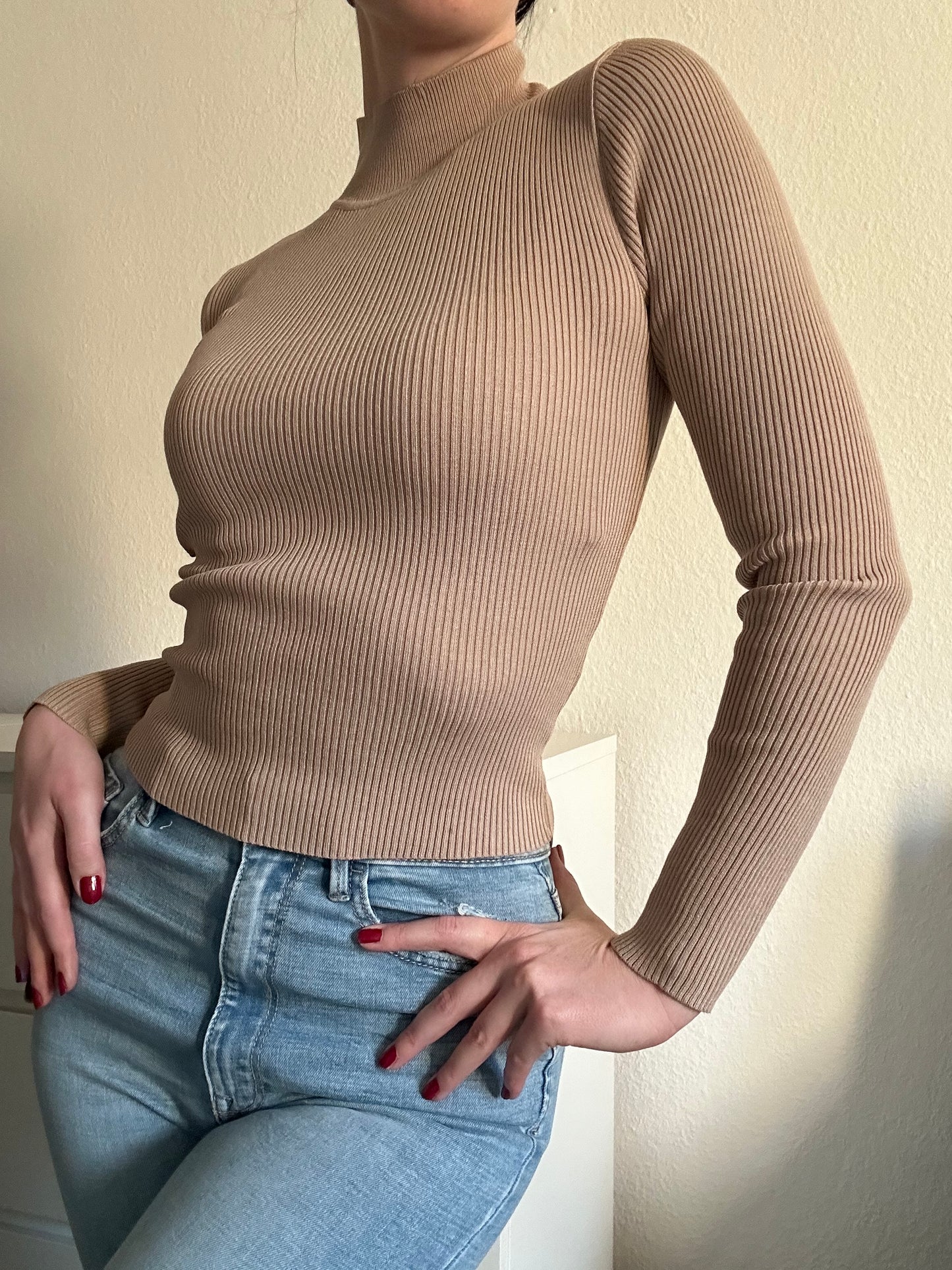 PULLOVER AMBER BEIGE