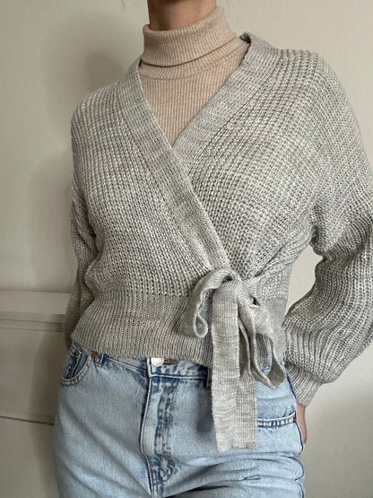 WICKEL CARDIGAN EDA GRAU