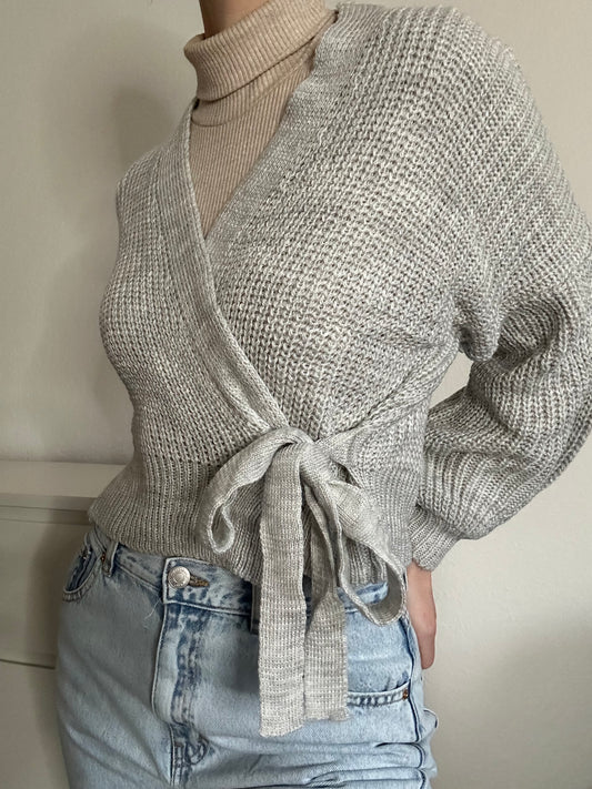 WICKEL CARDIGAN EDA GRAU