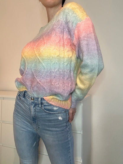 STRICKPULLOVER RAINBOW