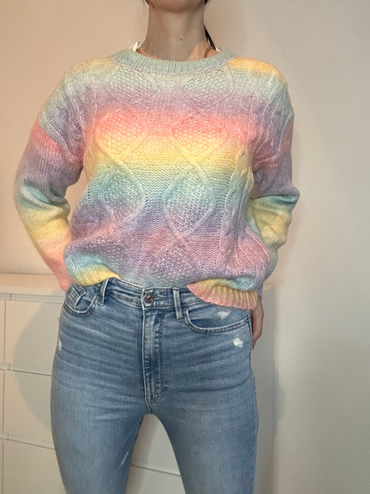 STRICKPULLOVER RAINBOW