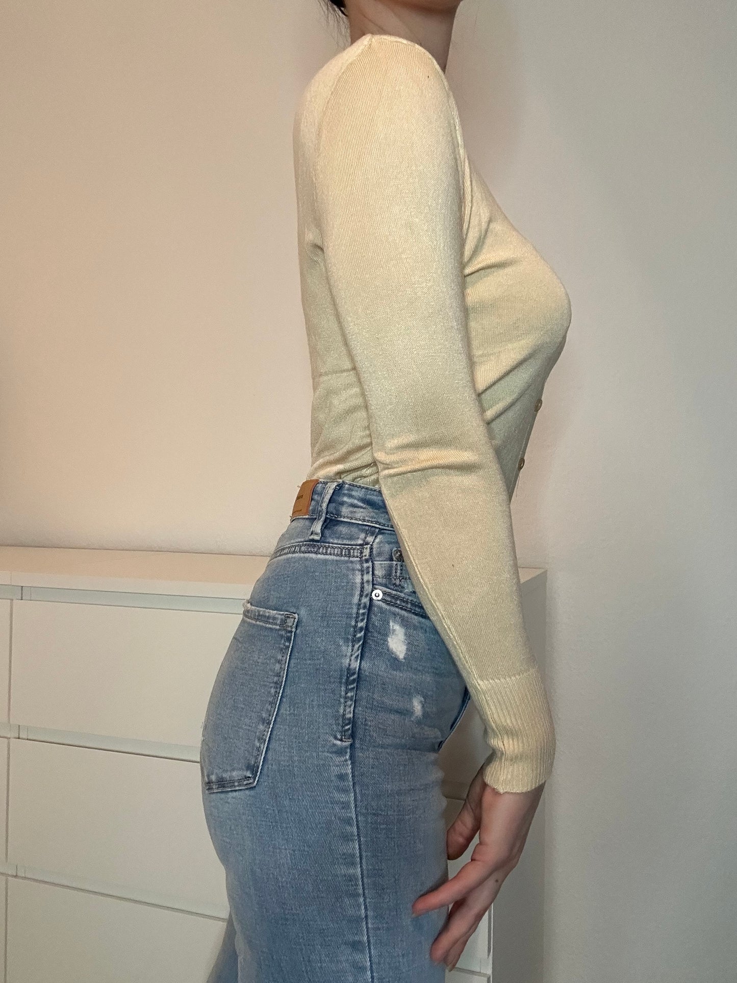 STRICKJACKE AVA BEIGE