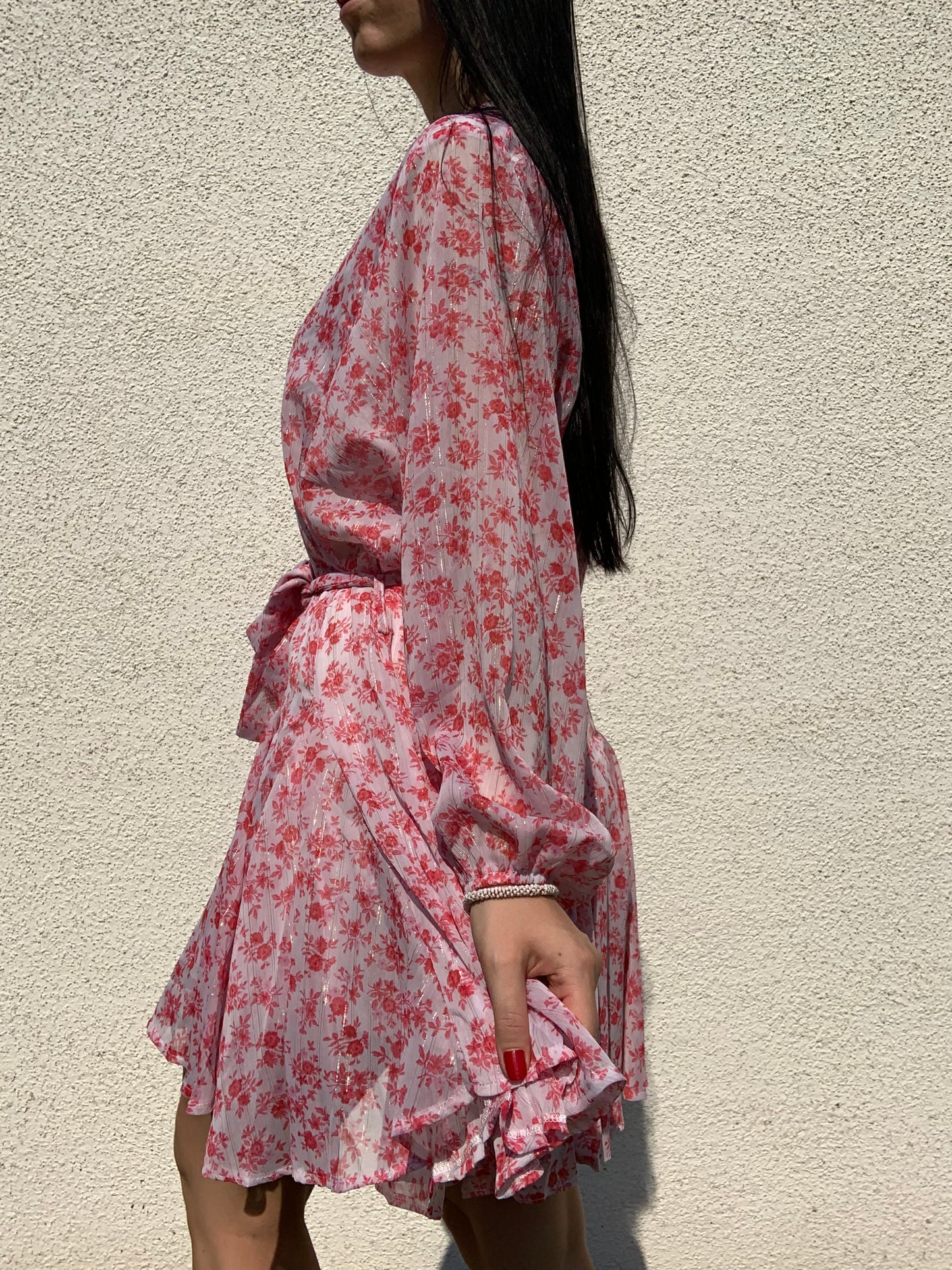 KLEID JASMINE ROT